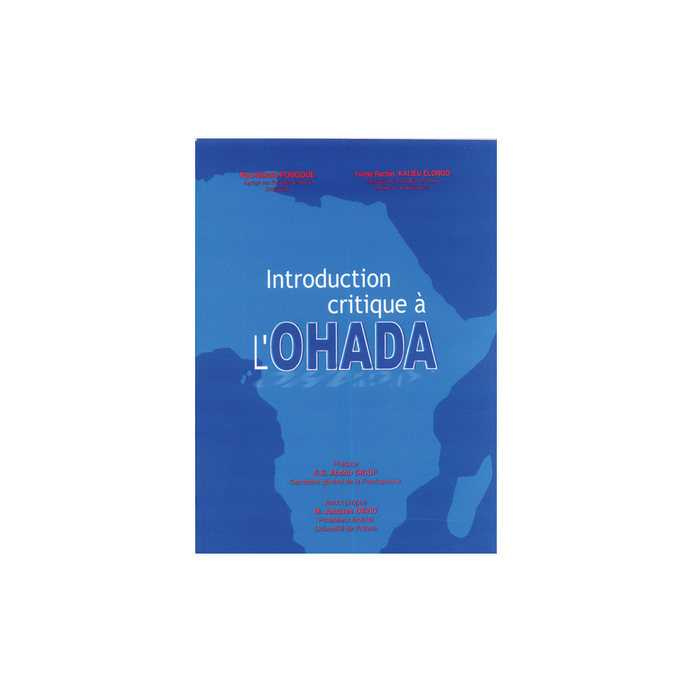 Couverture du livre Introduction critique à l'OHADA