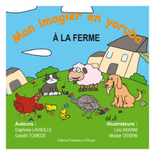 Couverture du livre Mon imagier en Yoruba - A la ferme