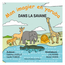 Couverture du livre Mon imagier en Yoruba - Dans la savane